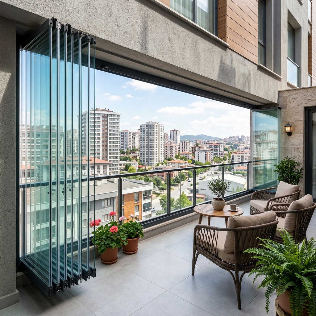 Sürme ve katlanır cam balkon sistemleri